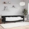 Image de vidaXL Lit de jour avec matelas noir 80x200 cm velours