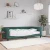 Image de vidaXL Lit de jour avec matelas vert foncé 100x200 cm velours