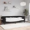 Image de vidaXL Lit de jour avec matelas noir 100x200 cm velours