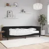 Image de vidaXL Lit de jour avec matelas noir 100x200 cm velours