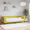 Image de vidaXL Lit de jour avec matelas jaune 100x200 cm velours