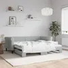 Image de vidaXL Lit de jour avec lit gigogne gris clair 90x190 cm velours