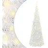 Image de vidaXL vidaXL Sapin de Noël artificiel escamotable 150 LED blanc 180 cm