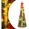 Image de vidaXL Sapin de Noël artificiel escamotable 200 LED vert 210 cm