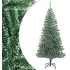 Image de vidaXL Sapin de Noël artificiel avec neige floquée vert 210 cm357775
