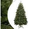 Image de vidaXL Sapin de Noël artificiel à charnières avec support vert 210 cm
