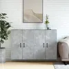 Image de vidaXL Armoires murales 2 pcs gris bÃ©ton bois d'ingÃ©nierie
