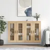 Image de vidaXL Armoires murales 2 pcs chêne sonoma bois d'ingénierie