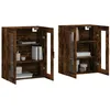 Image de vidaXL Vidaxl Armoires Murales 2 Pcs Chêne Fumé Bois D'ingénierie