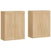 Image de Armoires murales 2 pcs chêne sonoma bois d'ingénierie