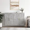 Image de vidaXL Armoires murales 2 pcs gris béton bois d'ingénierie
