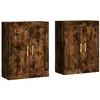 Image de Armoires murales 2 pcs chêne fumé bois d'ingénierie