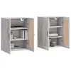 Image de vidaXL Armoires murales 2 pcs sonoma gris bois d'ingénierie