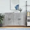 Image de vidaXL Armoires murales 2 pcs gris béton bois d'ingénierie