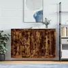 Image de vidaXL Armoires murales 2 pcs chêne fumé bois d'ingénierie