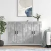 Image de vidaXL Armoires murales 2 pcs gris béton bois d'ingénierie3198029
