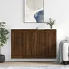 Image de vidaXL Armoires murales 2 pcs chêne marron bois d'ingénierie3198032