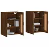 Image de vidaXL Armoires murales 2 pcs chÃªne marron bois d'ingÃ©nierie