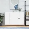 Image de vidaXL Armoires murales 2 pcs blanc bois d'ingénierie3198033