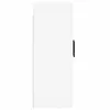 Image de vidaXL Armoires murales 2 pcs blanc bois d'ingÃ©nierie