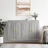 Image de vidaXL Armoires murales 2 pcs sonoma gris bois d'ingÂ¿Â¿nierie