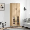 Image de Vidaxl Buffet Haut ChÂ¿Âºne Sonoma 69,5x34x180 Cm Bois D'ingÂ¿Â¿Nierie