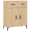 Image de Vidaxl Buffet Haut ChÃªne Sonoma 69,5x34x180 Cm Bois D'ingÃ©nierie