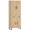 Image de Vidaxl Buffet Haut ChÃªne Sonoma 69,5x34x180 Cm Bois D'ingÃ©nierie
