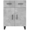 Image de vidaXL Buffet haut Gris bÃ©ton 69,5x34x180 cm Bois d'ingÃ©nierie
