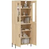 Image de vidaXL Vidaxl Buffet Haut Chêne Sonoma 69,5x34x180 Cm Bois D'ingénierie