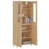 Image de Vidaxl Buffet Haut ChÃªne Sonoma 69,5x34x180 Cm Bois D'ingÃ©nierie