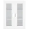 Image de vidaXL Buffet haut Blanc 69,5x34x180 cm Bois d'ingÃ©nierie