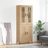Image de vidaXL Buffet haut Chêne sonoma 69,5x34x180 cm Bois d'ingénierie