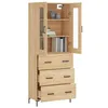 Image de Vidaxl Buffet Haut ChÃªne Sonoma 69,5x34x180 Cm Bois D'ingÃ©nierie