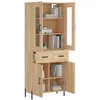 Image de Vidaxl Buffet Haut ChÃªne Sonoma 69,5x34x180 Cm Bois D'ingÃ©nierie