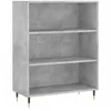 Image de vidaXL Buffet haut Gris bÃ©ton 69,5x34x180 cm Bois d'ingÃ©nierie