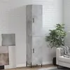 Image de vidaXL Buffet haut Gris béton 34,5x34x180 cm Bois d'ingénierie