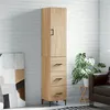 Image de vidaXL Buffet haut Chêne sonoma 34,5x34x180 cm Bois d'ingénierie