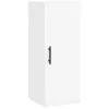 Image de vidaXL Buffet haut Blanc 34,5x34x180 cm Bois d'ingÃ©nierie