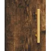 Image de Vidaxl Buffet Haut ChÃªne FumÃ© 34,5x34x180 Cm Bois D'ingÃ©nierie