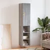 Image de vidaXL Buffet haut Sonoma gris 34,5x34x180 cm Bois d'ingénierie