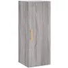 Image de vidaXL Buffet haut Sonoma gris 34,5x34x180 cm Bois d'ingÃ©nierie