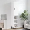 Image de vidaXL Buffet haut Blanc 34,5x34x180 cm Bois d'ingénierie3198985