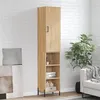 Image de vidaXL Buffet haut Chêne sonoma 34,5x34x180 cm Bois d'ingénierie