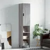 Image de vidaXL Buffet haut Sonoma gris 34,5x34x180 cm Bois d'ingénierie3198999