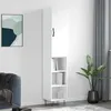 Image de vidaXL Buffet haut Blanc 34,5x34x180 cm Bois d'ingénierie