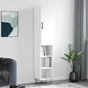 Image de vidaXL Buffet haut Blanc 34,5x34x180 cm Bois d'ingÃ©nierie