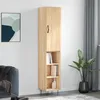Image de Vidaxl Buffet Haut ChÃªne Sonoma 34,5x34x180 Cm Bois D'ingÃ©nierie