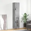 Image de vidaXL Buffet haut Gris béton 34,5x34x180 cm Bois d'ingénierie3199061