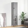 Image de vidaXL Buffet haut Sonoma gris 34,5x34x180 cm Bois d'ingénierie3199063
